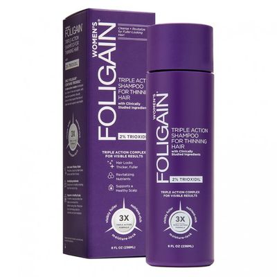 Foligain Triple Action šampón proti padaniu vlasov s 2% trioxidilom pre ženy 236 ml