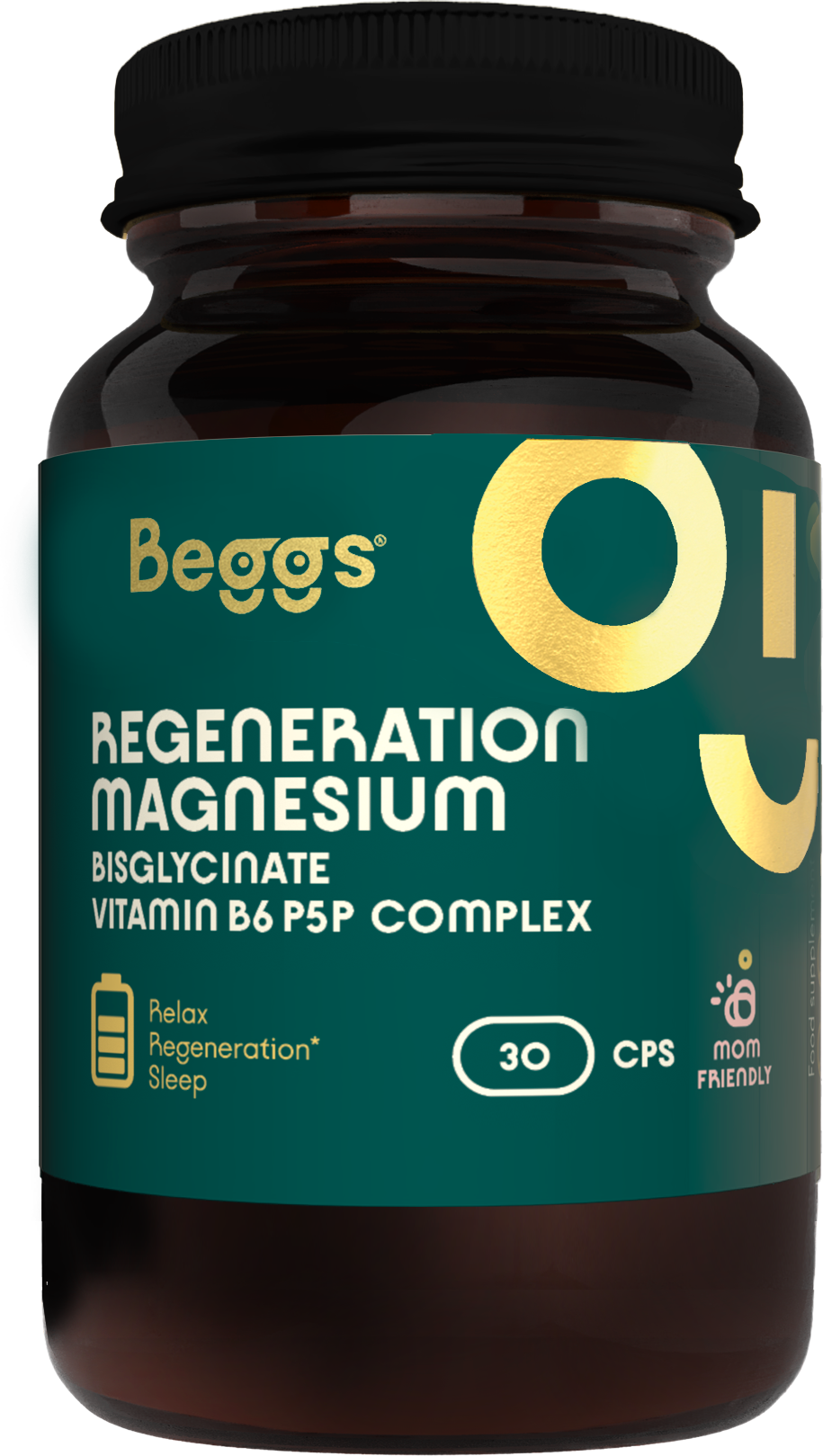 Beggs Beggs Magnesium Bisglycinate + P5P Complex 30 kapsúl