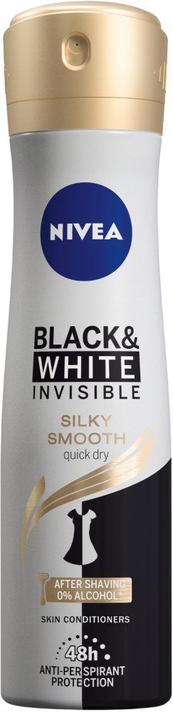 Nivea Sprej AP B&W Silky Smooth 150 ml