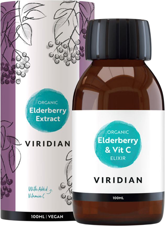 Viridian Elderberry Extract + Vitamin C Organic 100 ml