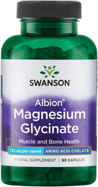 Swanson Albion Magnesium Glycinate 133mg 90 kapsúl
