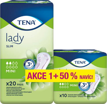 Tena Lady Slim Mini Inkontinenční vložky 30 ks