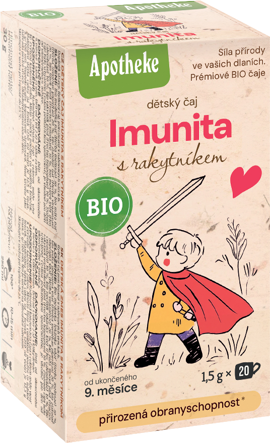 Apotheke BIO čaj detský Imunita s rakytníkom čaj 20 x 1.5 g