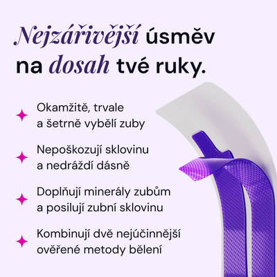 Lyss V34 bieliace pásiky na zuby 28 ks