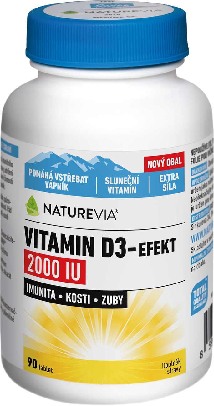 NatureVia Vitamín D3-Efekt 2000IU 90 tablet