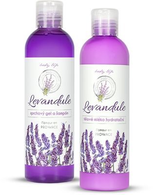 Vivaco BTL1913 Darčeková kazeta levanduľa premium - telové mlieko + sprchový gél