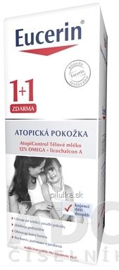 Eucerin AtopiControl TELOVÉ MLIEKO pre suchú pleť 2x400 ml 1x1set 2 x 400 ml