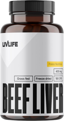 Livlife Grass Fed Beef Liver 180 kapslí