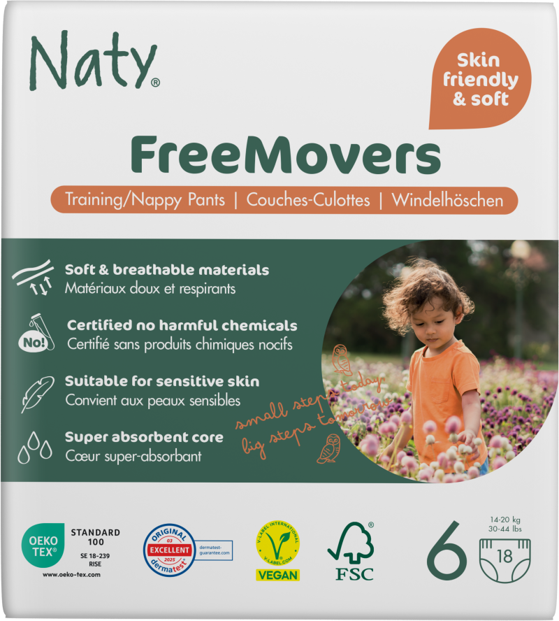 Eco by Naty Naťahovacie plienkové nohavičky XL 16+ kg, 18 ks