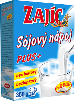 Zajíc ZAJÍC SÓJOVÝ NÁPOJ PLUS+ práškový 350 g