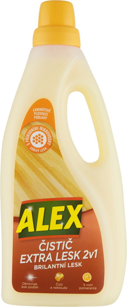 Alex Čistič extra lesk 2v1 na laminát s vôňou pomaranča 750 ml
