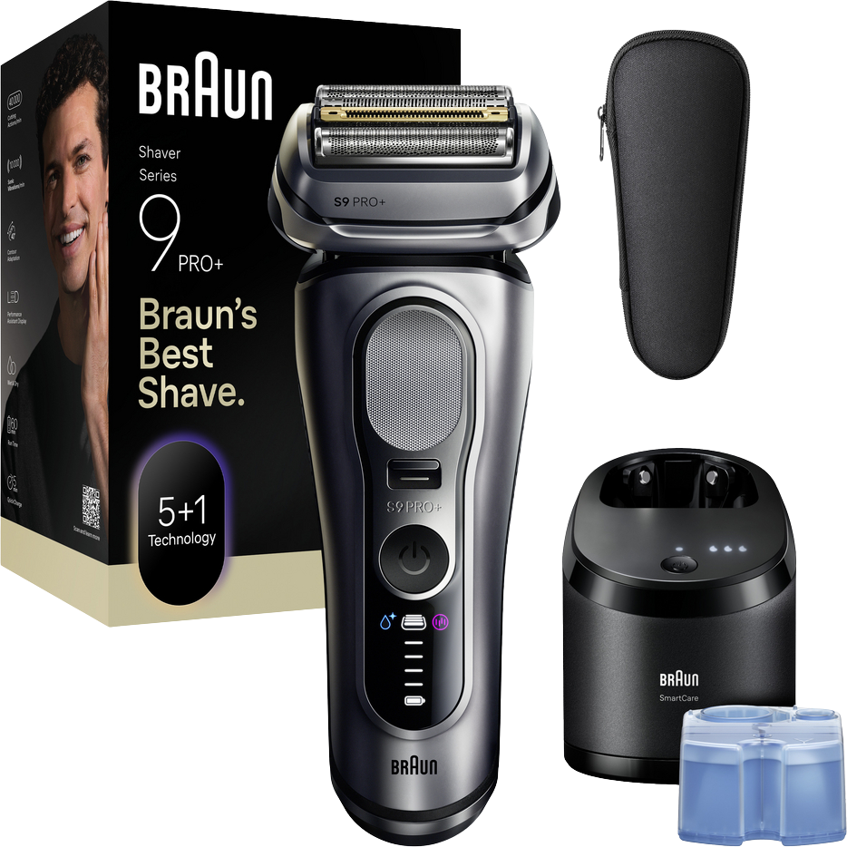 Braun Series 9 PRO+ 9667cc, Elektrický holiaci strojček, Strieborná