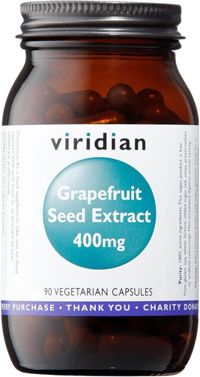Viridian Grapefruit Seed Extract 400 mg, 90 kapsúl