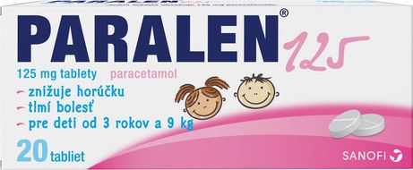 Paralen ® 125 mg, 1 x 20 tabliet