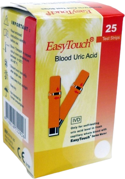 EasyTouch Prúžky-kyselina močová 25 ks