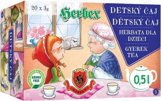Herbex Detský Čaj rozprávkový bylinný čaj 20 x 3 g