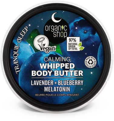 Organic Shop Sleeping Upokojujúce šľahané telové maslo For Tender Sleep 250 ml