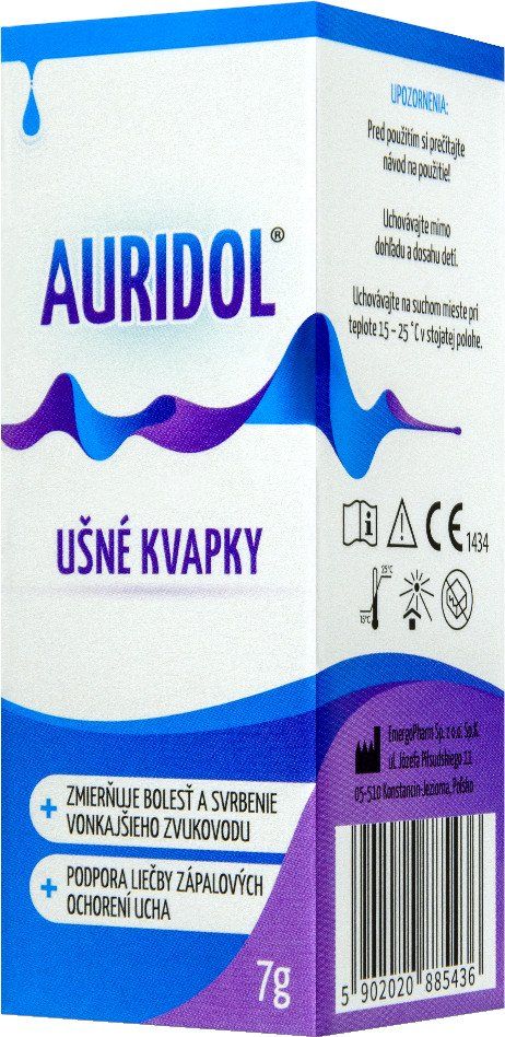 Auridol ušné kvapky 7 g