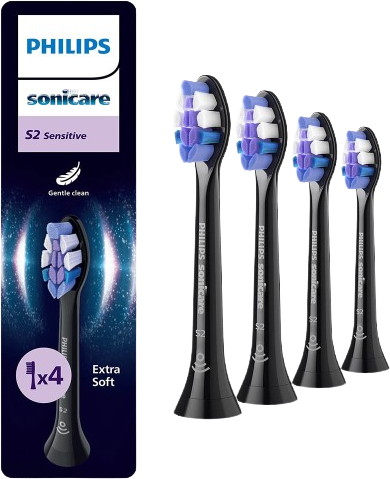 Philips Sonicare Sensitive standard black 4 ks