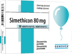 Generica Simethicon 80 mg, 50 kapsúl