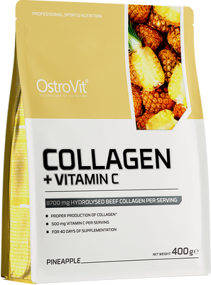 OstroVit Kolagén + Vitamín C ananás 400 g