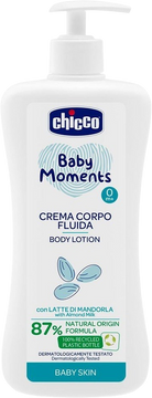 Chicco Mlieko telové s dávkovačom Baby Moments 87 % prírodných zložiek 500 ml