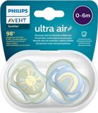 Philips Avent Ultra vzduchový cumlík Obrázok 0-6m chlapec (dúha) 2 ks