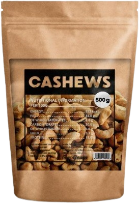 GymBeam Orechy kešu nesolené 500 g