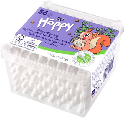 Bella Háppy Detské vatové tyčinky 56 ks