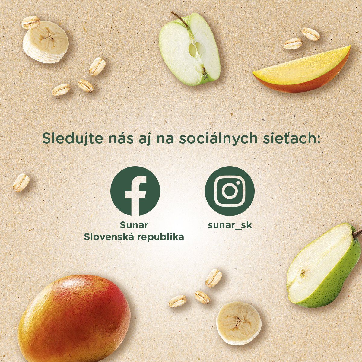 Sunar BIO ovocná kapsička Hopsáček mango, banán, hruška a ovsené vločky 100 g