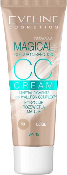 Eveline CC Cream Magical Colour Correction - béžová 30 ml