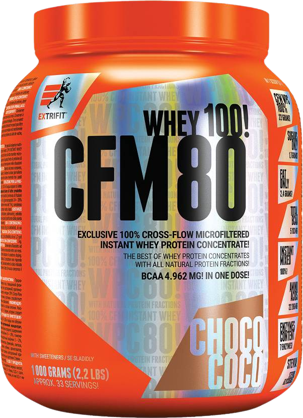 Extrifit CFM Instant Whey 80 čokoláda kokos 1000 g
