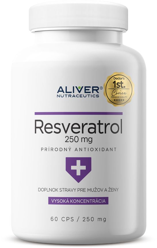 Aliver Nutraceutics Resveratrol 250 mg 60 kapsúl