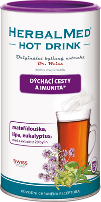 Dr.Weiss Herbalmed HotDrink dýchacie cesty 180 g