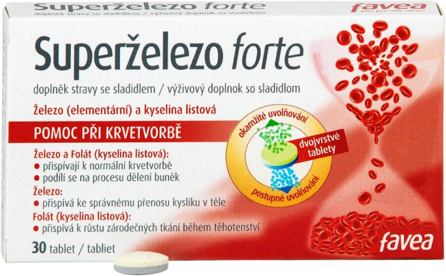Favea Superželezo forte 30 tabliet
