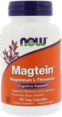 Now Foods Magneteín - Horčík L-Treonát (Kognitívna podpora) vegan 90 kapsúl