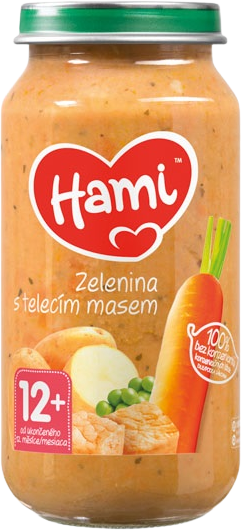 Hami príkrm Zelenina s teľacím mäsom 250 g