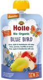 Holle Organické pyré Blue bird, hrušky, jablká a čučoriedky s vločkami 100 g