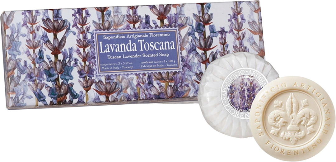 SAF Fiorentino Tuhé mydlo, Toskánska levanduľa 3 x 125 g