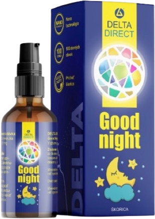 Delta Direct Good Night Tekutý Melatonín s dávkovačom pod jazyk škorica 30 ml