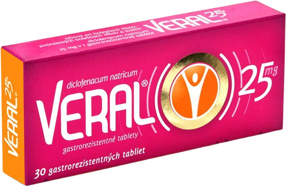 Veral na bolest a zápal 30 tabliet