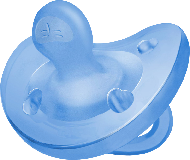 Chicco Cumlík Physio celosilikónový 6-16m chlapec