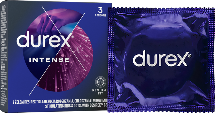 Durex Intense Orgasmic Kondómy 3 ks