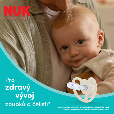 Nuk Cumlík Perfect Match AIR DISNEY Mickey RED 0-6m BOX