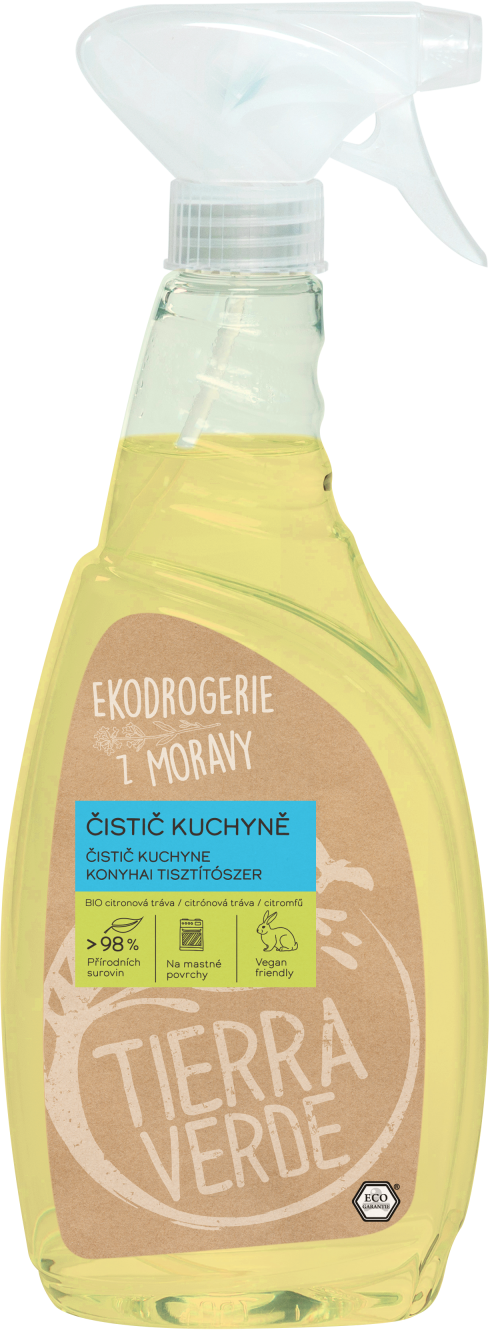 Tierra Verde Čistič kuchyne s BIO silicou citrónovej trávy (rozprašovač) 750 ml