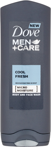Dove Men+Care Cool Fresh sprchový gél na telo a tvár 250 ml
