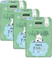 Muumi Baby Pants 7 XL 16-26 kg, mesačné balenie nohavičkových eko plienok, 102 ks