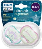 Philips Avent Cumlík Ultra air noční 0-6m dievča 2 ks