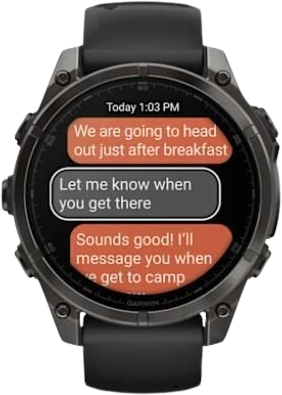 Garmin fēnix 8 – 47 mm, AMOLED, Sapphire, Carbon grey DLC s Black/Grey silikónovým remienkom