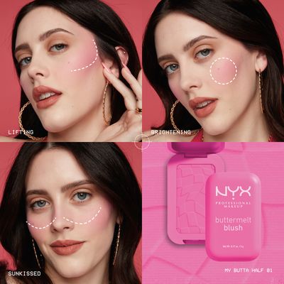 NYX Professional Makeup Buttermelt Blush púdrová tvárenka 05.50 Butta Cherry Pop 5 g